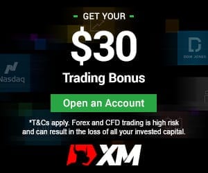 XM $30 Trading Bonus